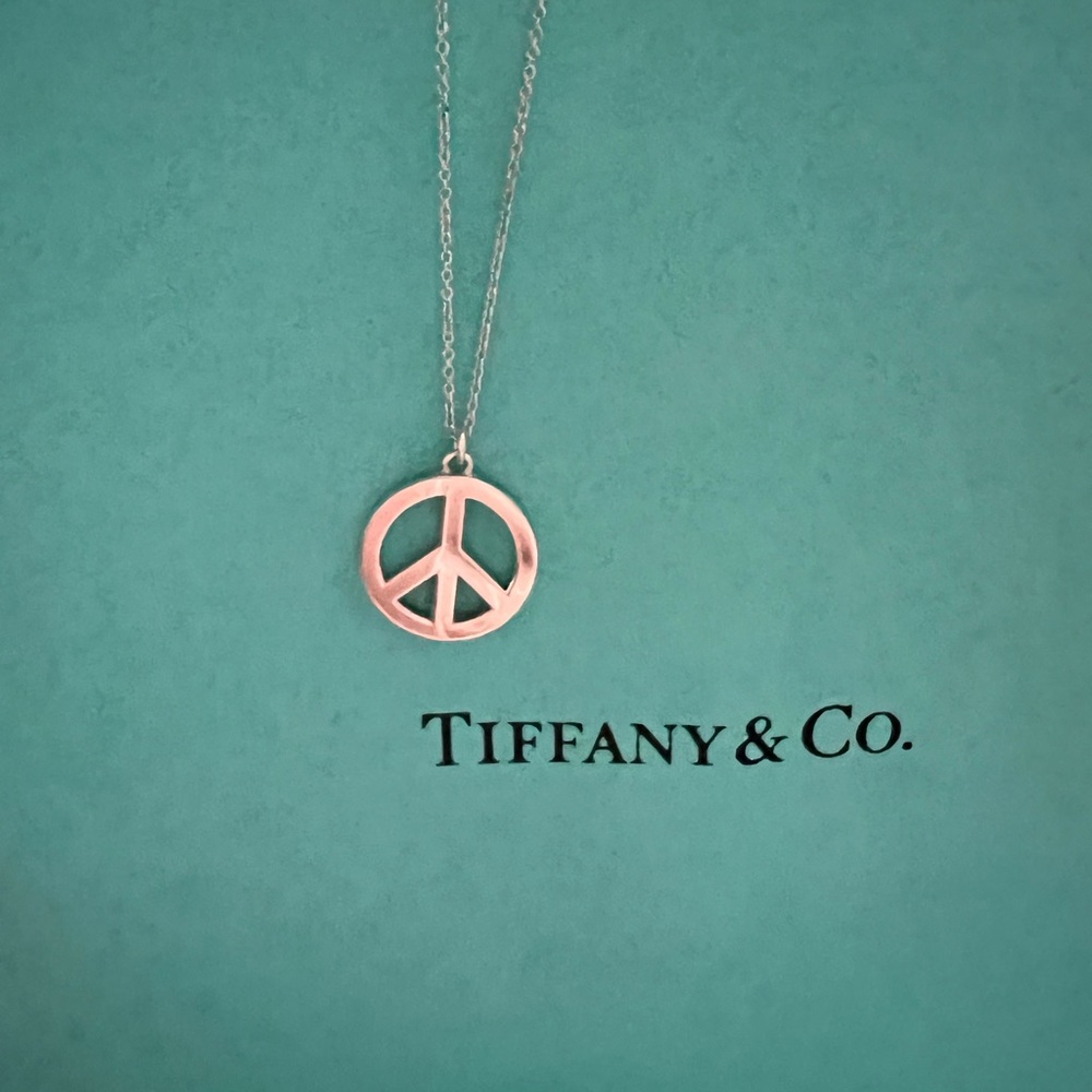 Tiffany & Co. Peace Sign Necklace